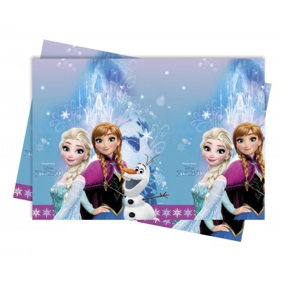 Nappe anniversaire reine des neiges 120x180 - Frozen Lights