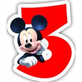 Bougie d'anniversaire Mickey Mouse - 8 ans