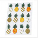 Ananas sur stickers x 12