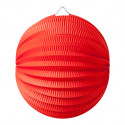 Lampion Boule Rouge 20 Cm 