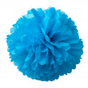 2 Pompons Turquoise 40 et 50cm 