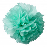 2 pompons Turquoise