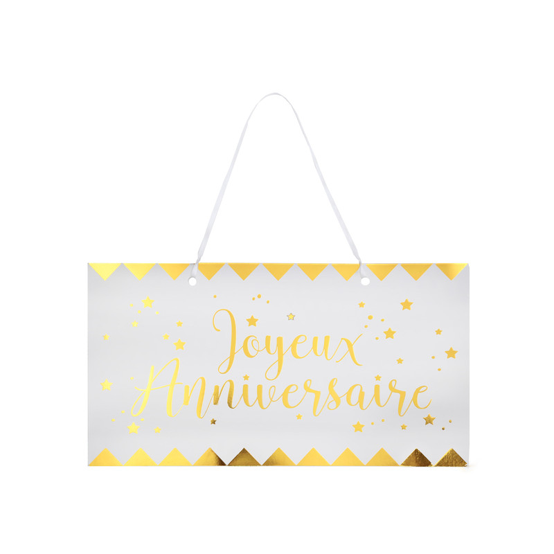 Pancarte Joyeux Anniversaire Metallise Blanc Et Or Maplusbelledeco Com Pancarte Joyeux Anniversaire Metallise Blanc Et Or Maplusbelledeco Com