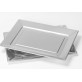 Grands plateaux rectangulaires (x2) argent