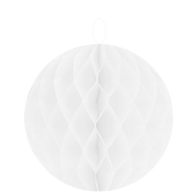 Petites boules décoratives alvéolées (x2) blanches
