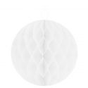 Petites boules décoratives alvéolées (x2) blanches