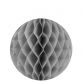 Petites boules décoratives alvéolées (x2) grises