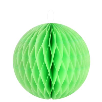 Petites boules décoratives alvéolées (x2) vert anis