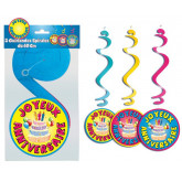 Suspensions spirales Anniversaire (x3)