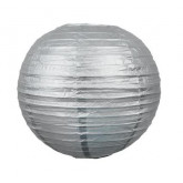 Lampion boule déco argent