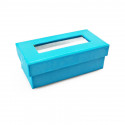 Boîtes à dragées rectangulaires (x6) turquoise