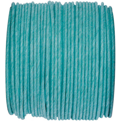 Ruban corde laitonné de couleurs turquoise