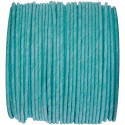 Ruban corde laitonné de couleurs turquoise