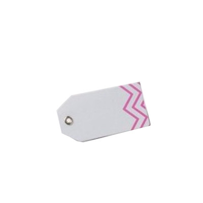 Etiquettes chevron fuchsia