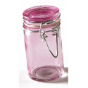 Bocal en verre de couleur fuchsia