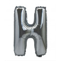 Ballon Mylar Lettre H argent