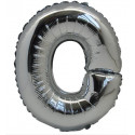 Ballon Mylar Lettre O argent