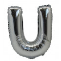 Ballon Mylar Lettre U argent