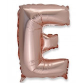 Ballon lettre D rose gold