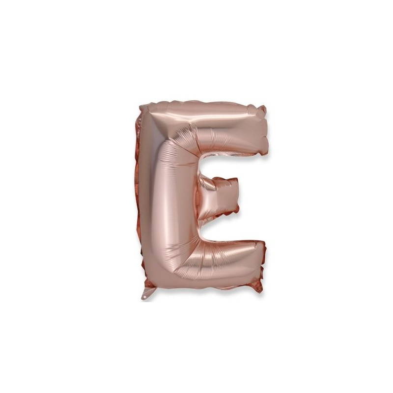 Ballon Lettre E en Rose gold