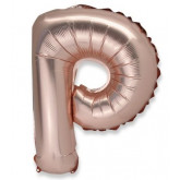 Ballon lettre D rose gold