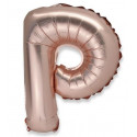 Ballon lettre P rose gold