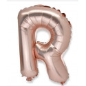 Ballon lettre R rose gold