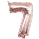 Ballon chiffre 7 rose gold