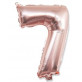 Ballon chiffre 7 rose gold