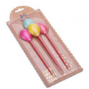 Bougies ballons pastel x4