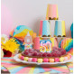Bougie d'anniversaire multicolore 50