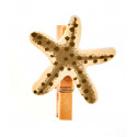 Mini pince étoile de mer (x6) ivoire