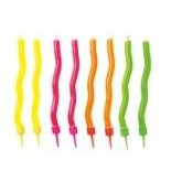Bougies d'anniversaire zigzag (x8) type