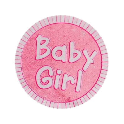 Stickers baby métallisés (x25) rose