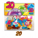 Confettis 20 ans multicolore