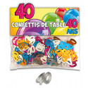Confettis 40 ans multicolore