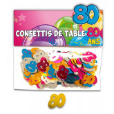 Confettis 80 ans multicolore