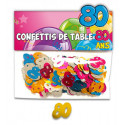 Confettis 80 ans multicolore