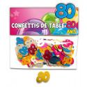 Confettis 80 ans multicolore