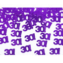 Confettis de table violets 30 ans