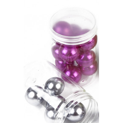 Grandes perles nacrées (x10) fuchsia