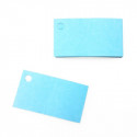 Etiquettes perforées unies de couleur (x25) turquoise