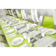 Assiettes 1 an de + (x10) argent / blanc