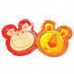 Assiettes duo safari - lion et singe (x6)