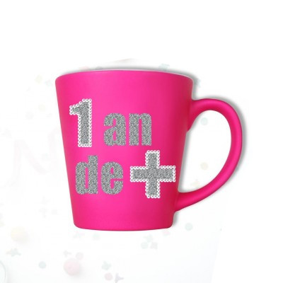 Mug âge "1 an de +" fuchsia