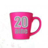 Mug âge "20 ans" fuchsia