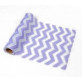 Chemin de table chevron lavande en tissu