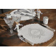 Sets de table Just Married (x6) blanc / argent