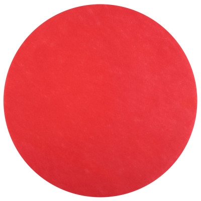 Sets de table ronds rouge en non tissé (x50)