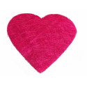 Sets coeur en sisal (x6) fuchsia